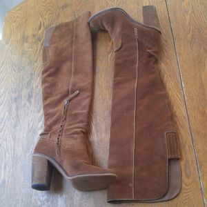 Dolce Vita Brown Suede Tall Knee High Boots